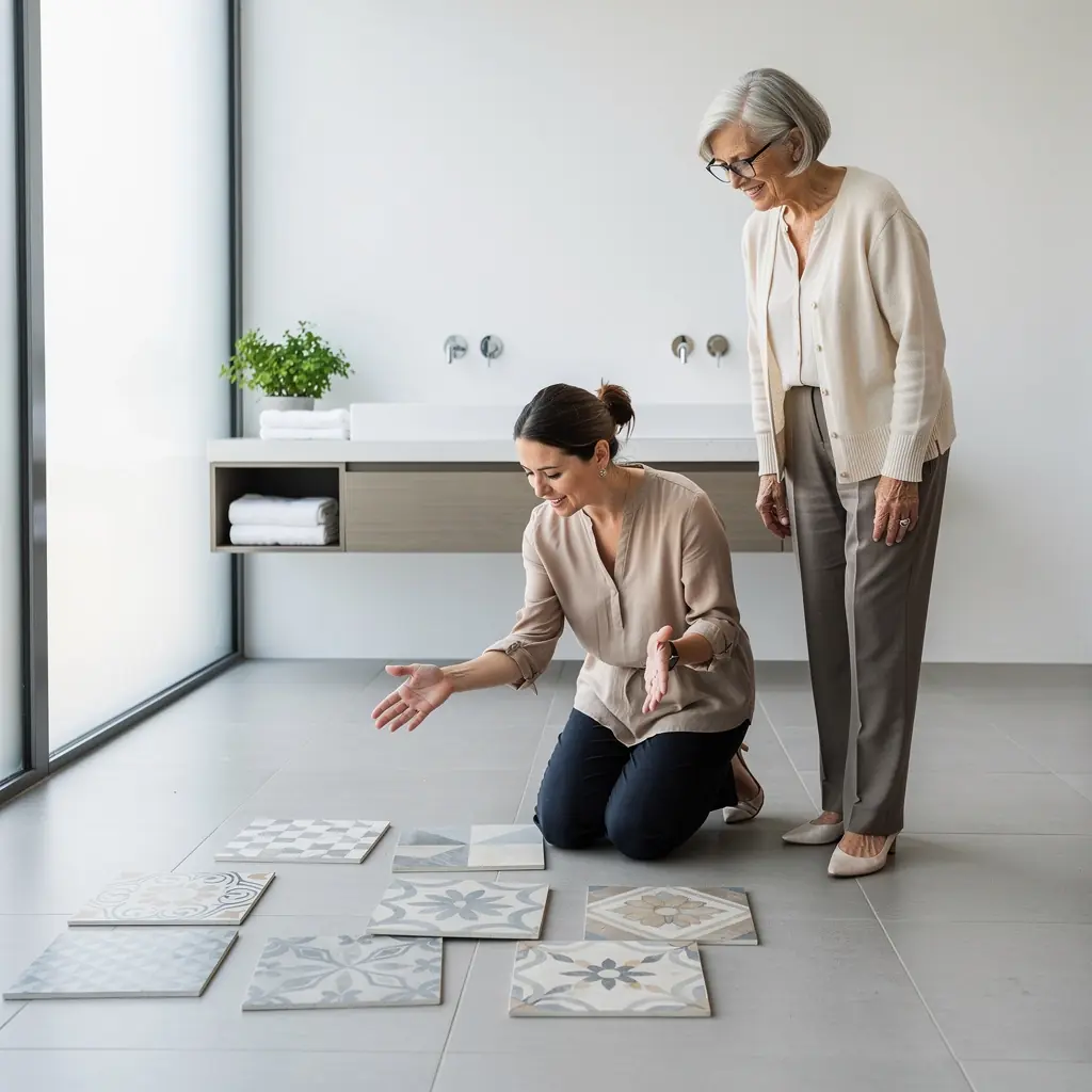 Nowoczesny salon z minimalistycznym wystrojem i jasnymi kolorami.